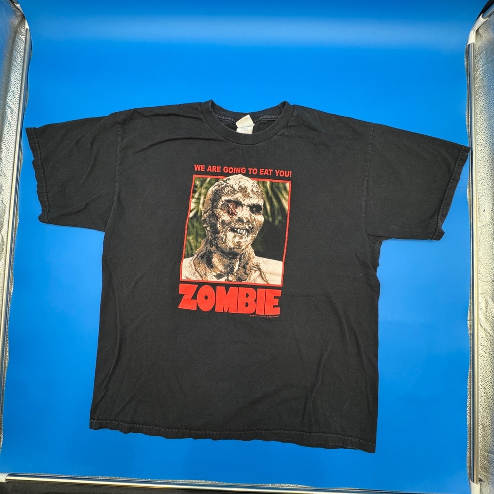 Vintage Zombie Movie T-Shirt Tennessee River Black XL 1979 Grindhouse Horror Tee